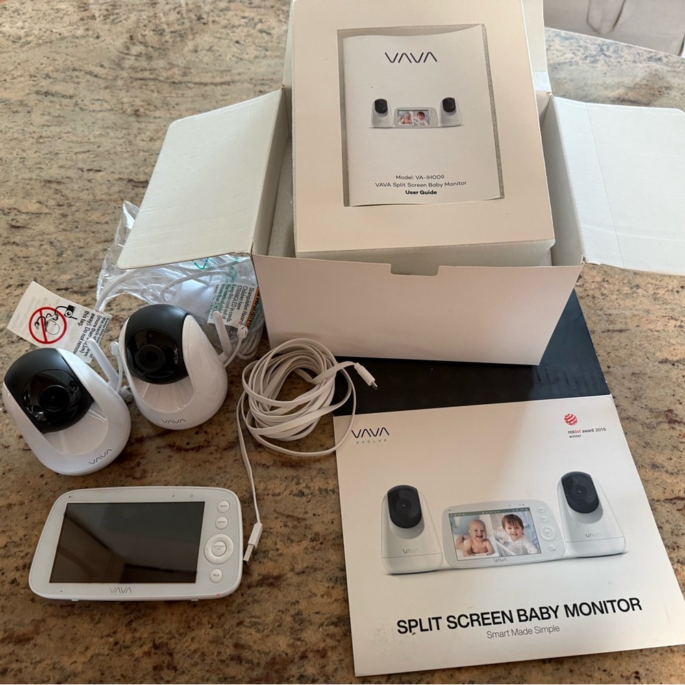 VAVA Split Screen Baby Monitor - Dual Camera System